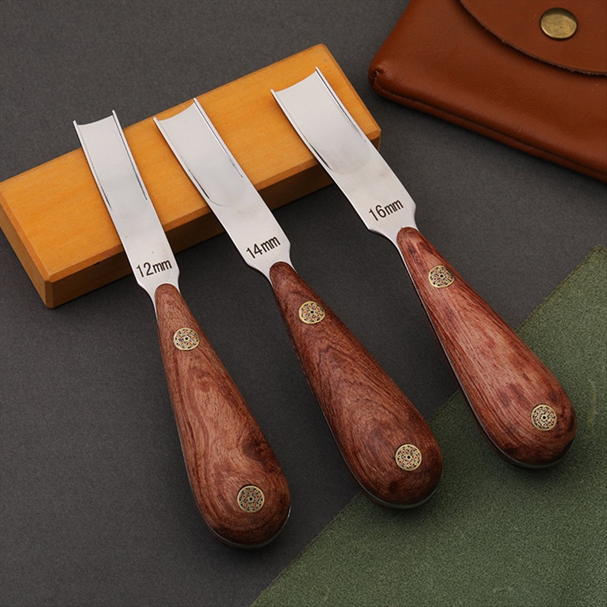 Leather Edge Beveler - DT1597 TRENDY~1PC 12-16mm Leather Edge Beveler