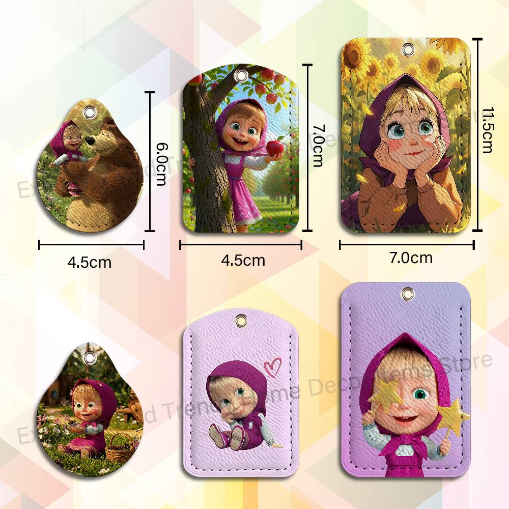 Cute M-Masha And Bears Holder  - огляд і ціна Leatherwork Keychain