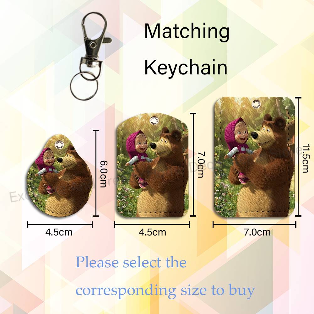 Cute M-Masha And Bears Holder  - огляд і ціна Leatherwork Keychain