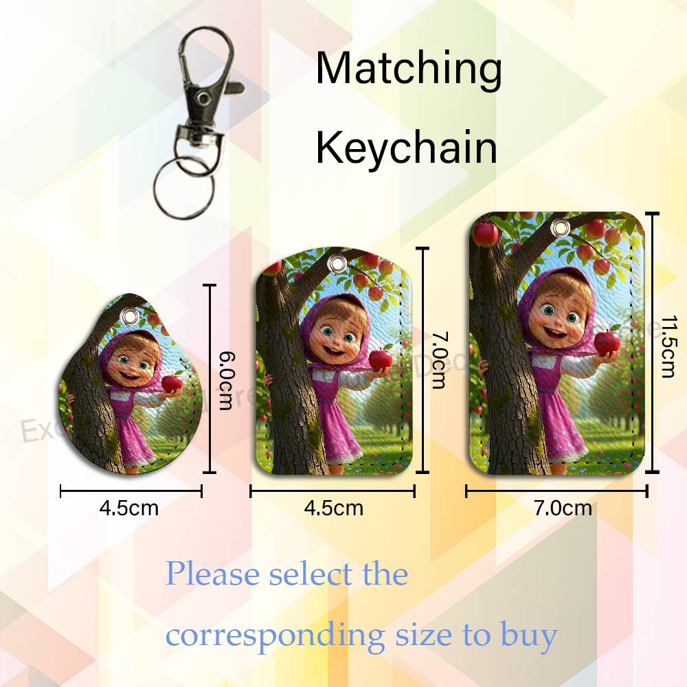Cute M-Masha And Bears Holder  - огляд і ціна Leatherwork Keychain