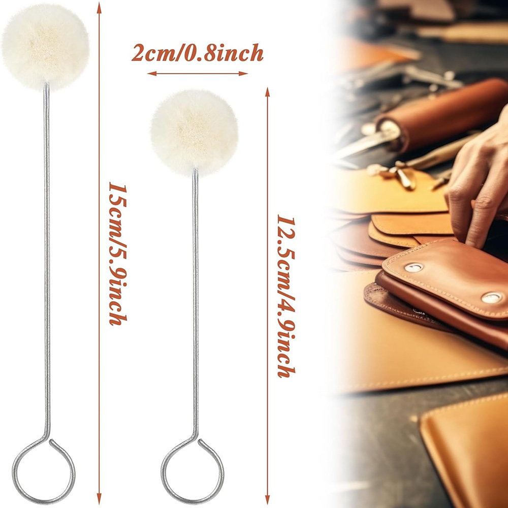 10/30pcs Leather Wool Balls Pa - огляд і ціна Leather Dye Finish