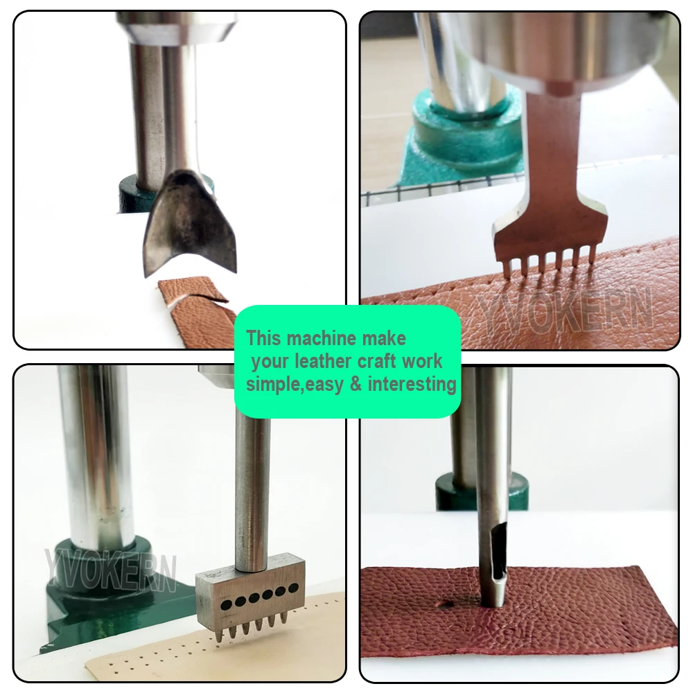 Silent Leather Hole Punch Mach - огляд і ціна Leatherwork Hand Press